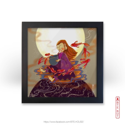 Tranh giấy Art - Ngư Lam Quan Âm